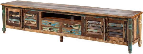 TV-Board Altholz 260x50x55 mehrfarbig lackiert FABLE #36 Bild 7