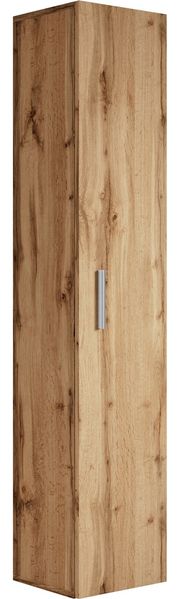 Badplaats Badezimmerschrank Pluto 30 x 30 x 150 cm Eiche - Hoch Badschrank mit 1 Tür