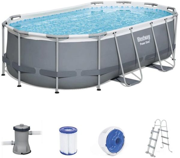 Bestway Power Stahlrahmen-Pool Set 488x305x107 cm 92818 Bild 6