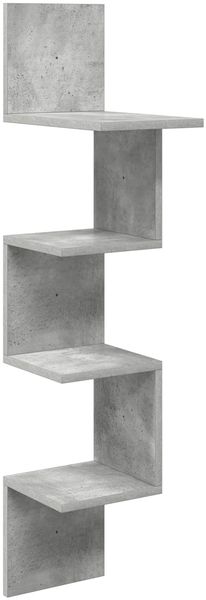 vidaXL Wandregal Wandhalterung Betongrau 32 x 21 x 107 cm 8012135