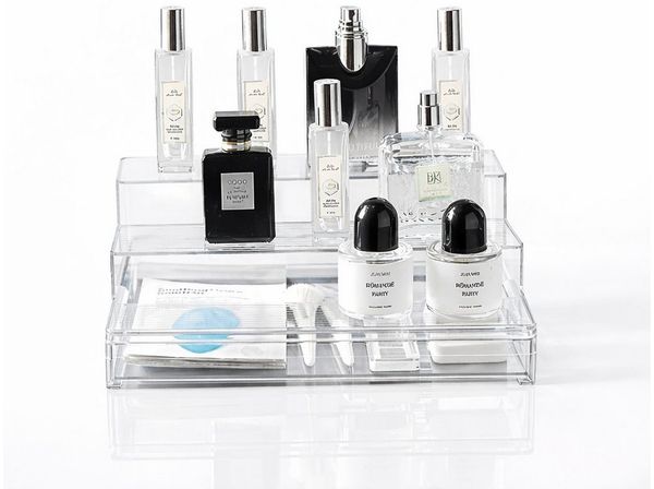 Creliv Make-Up Organizer mit Schublade – 3-stufiger Kosmetik-Aufsteller, Anti-Rutsch Regal