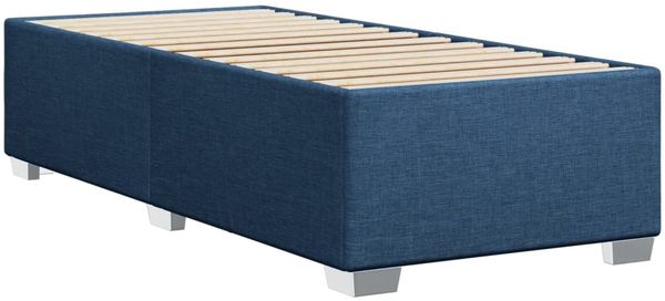 vidaXL Bettgestell ohne Matratze Blau 90x190 cm Stoff 3284442 Bild 6