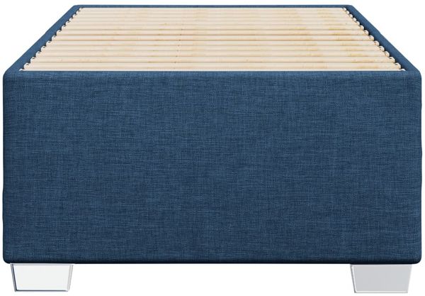 vidaXL Bettgestell ohne Matratze Blau 90x190 cm Stoff 3284442 Bild 4