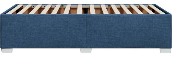 vidaXL Bettgestell ohne Matratze Blau 90x190 cm Stoff 3284442 Bild 5
