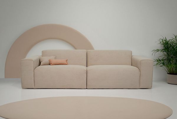 INOSIGN 3-Sitzer Clayton, in einem trendigen Cord-Bezug, verschiedene Kombinationen verfügbar
