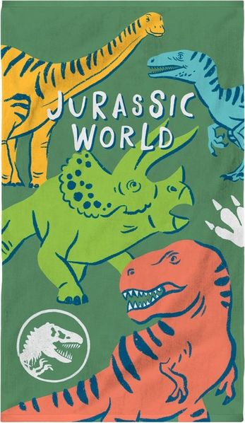 MTOnlinehandel Badetuch Badetuch Jurassic World 70x120 cm, Dinosaurier, Baumwolle (1-St), macht jedes Abtrocknen zum kleinen Abenteuer