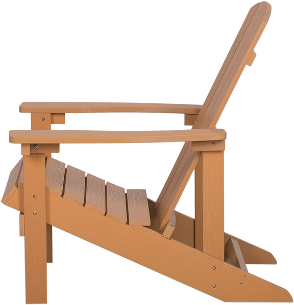 Gartenstuhl ADIRONDACK mit Fußstütze Heller Holzfarbton Bild 6