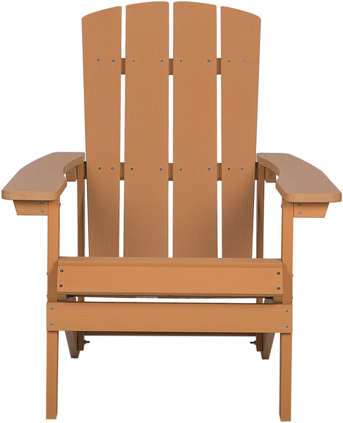 Gartenstuhl ADIRONDACK mit Fußstütze Heller Holzfarbton Bild 5