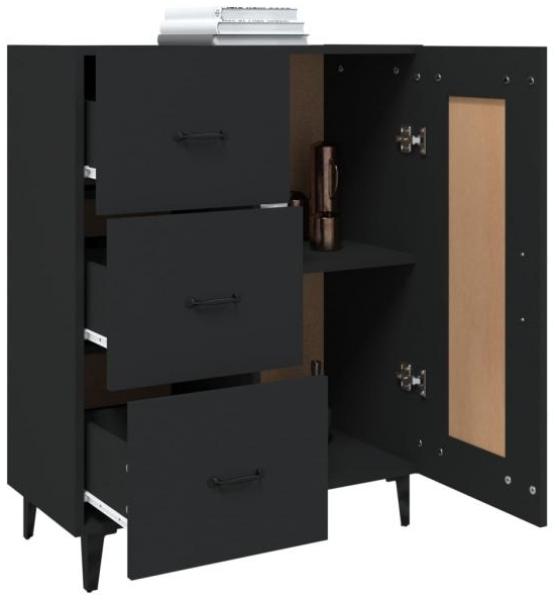 Sideboard Schwarz 69,5 x 34 x 90 cm Holzwerkstoff [812232] Bild 5