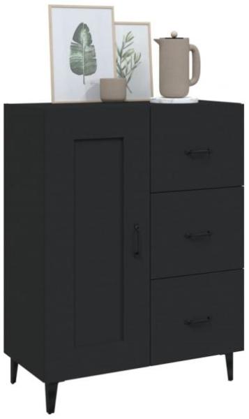 Sideboard Schwarz 69,5 x 34 x 90 cm Holzwerkstoff [812232] Bild 4