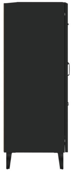 Sideboard Schwarz 69,5 x 34 x 90 cm Holzwerkstoff [812232] Bild 8