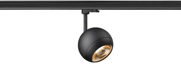 SLV LIGHT EYE ® 150, 3~ Spot, rund, GU10, 1x max. 13W, matt schwarz - Leuchten mit 3 Phasen Adapter 230V