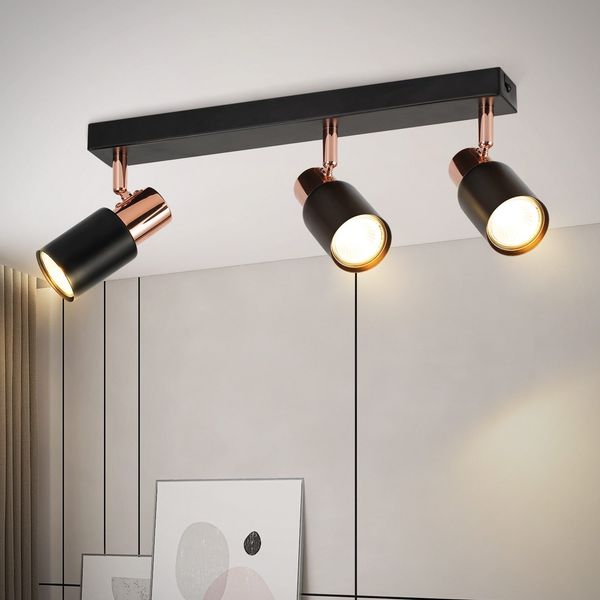 ZMH Deckenstrahler 4 Flammig Küchenlampe GU10 355° Drehbar Deckenlampe Modern Strahler