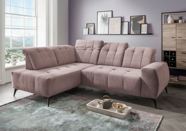 Ecksofa Sano Breitcord mit Elektrofunktion von Benformato