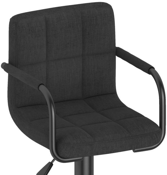 vidaXL Barhocker Schwarz Stoff [334631] Bild 7