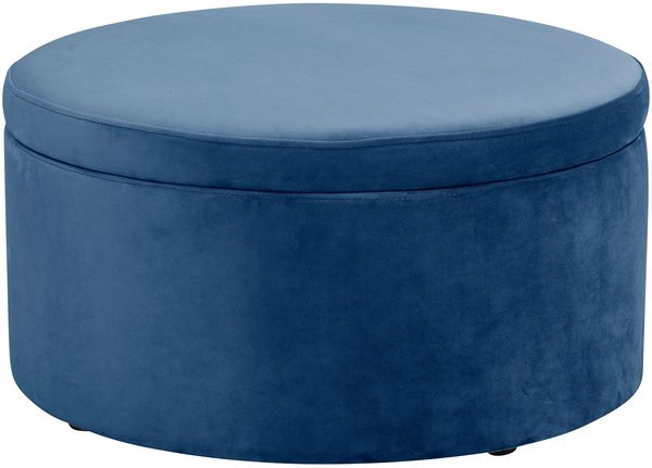 Kinderhocker Katyushka Samtvelours dunkelblau