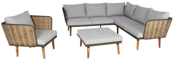 MCW Gartenlounge-Set MCW-L31, (4-tlg), Garten, Inklusive Sitz- und Rückenkissen