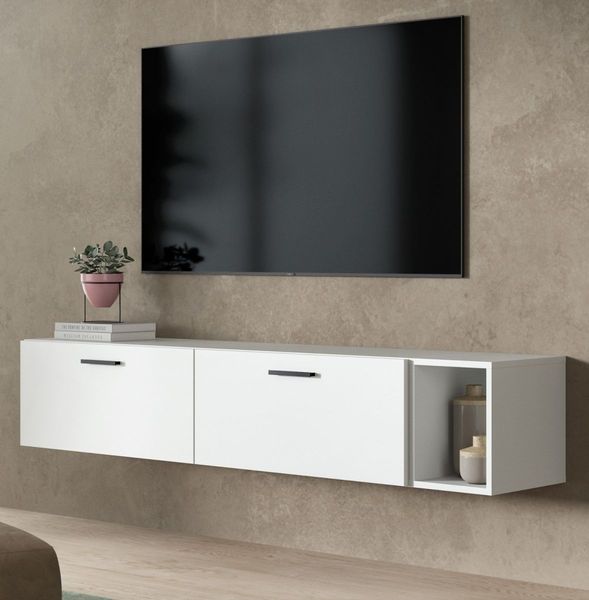 TV-Lowboard Onawa in weiß 176 cm
