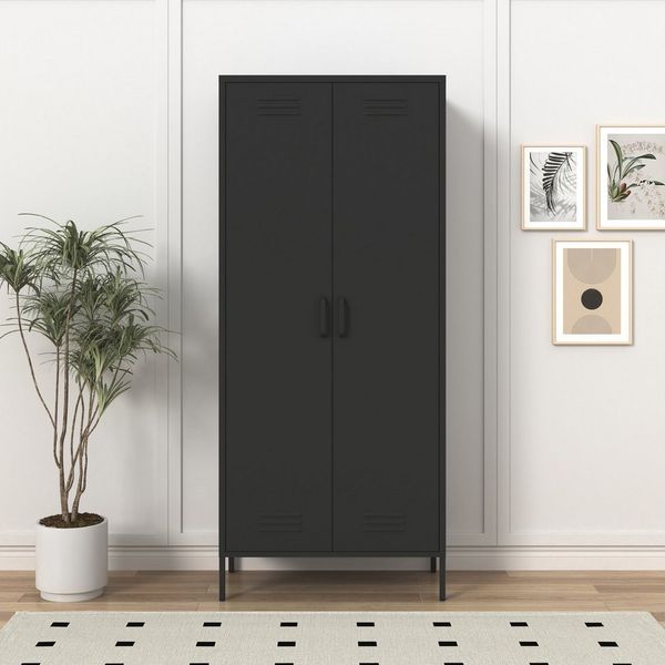 OTTO home Drehtürenschrank Kleiderschrank Schrank Metallschrank Mehrzweckschrank Siena Spind (in 4 Farben aus Metall) in der Höhe verstellbar, abschließbar