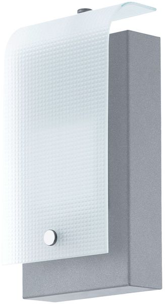 LED Außenlampe Wandbeleuchtung, verzinkt, Stahl, H 22,5 cm