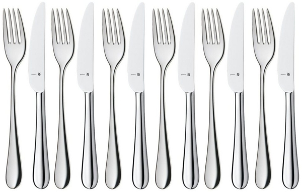 WMF Merit Dessertbesteck-Set, 12-teilig, Cromargan protect® 3201112829