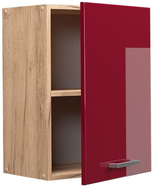 Vicco Küchenschrank Küchenzeile R-Line, Bordeaux Hochglanz, Hängeschrank 45 cm Bild 4