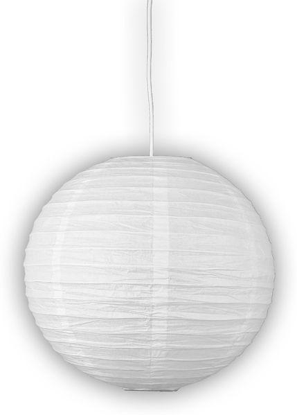 Papier Lampenschirm für Kinderzimmer Pendelleuchte, Naturweiß, 40cm Durchmesser