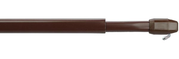 Liedeco Scheibenstange, 1-läufig, ausziehbar, ohne Bohren, verschraubt, Kunststoff, Metall