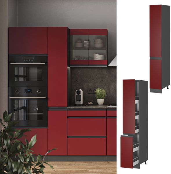 Apothekerschrank R-Line Rot 30 cm J-Shape Vicco Bild 2