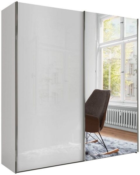 WIEMANN Schwebetürenschrank Monaco mit Glasfront sowie hochwertigen Beschlägen