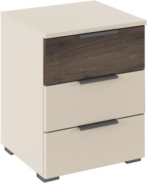 rauch Nachtkommode Nachttisch-Set Nachtkonsole Beistelltisch Kommode Sideboard SAJO (Set, 2 St), mit 3 Schubladen, obere Schublade farblich abgesetzt MADE IN GERMANY Bild 2