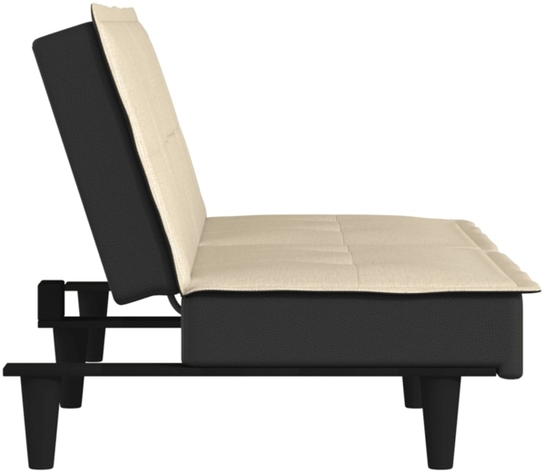 vidaXL Schlafsofa Creme Stoff 351916 Bild 4