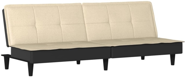 vidaXL Schlafsofa Creme Stoff 351916 Bild 1