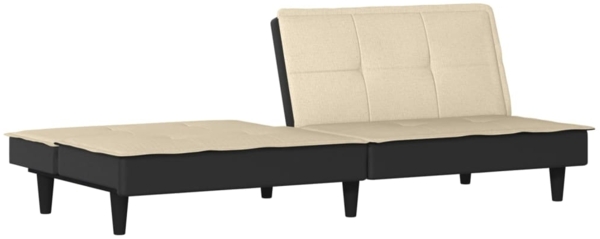 vidaXL Schlafsofa Creme Stoff 351916 Bild 6