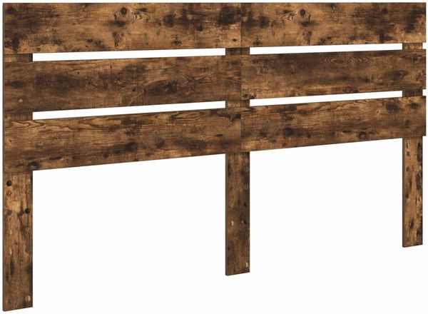 vidaXL Bettrahmen Geräucherte Eiche 160 x 200 cm Ingenieurs Holz 3411821 Bild 7