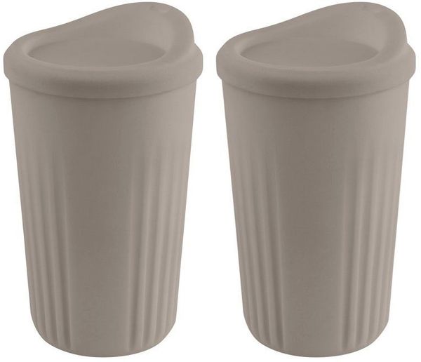 APS Becher TO GO, Kunststoff, Ø 8,5 cm, Inhalt 400 ml, 2-teilig
