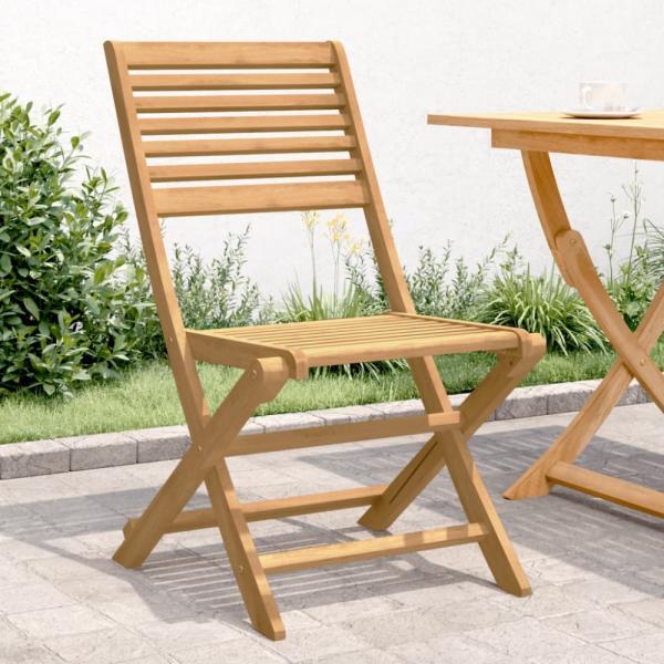 vidaXL Gartenstühle 4 Stk. Klappbar 48,5x61,5x87 cm Massivholz Akazie 365740