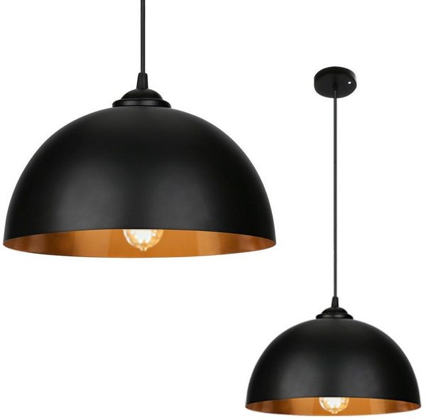 Clanmacy Pendelleuchte 2x Pendelleuchte Lampenschirm Hängelampe aus Metall, ohne Leuchtmittel