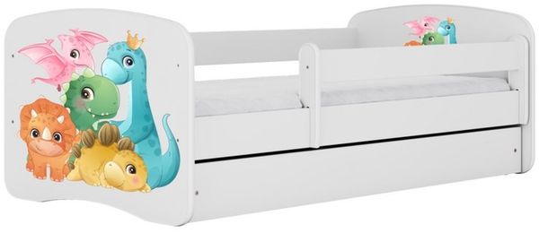 Raumhirsch Furniture Kinderbett 70x140, 80x160, 80x180 cm - Komplettset mit Matratze & Schublade (Bett für Mädchen, Einzelbett Kinder 2–12, mit Rausfallschutz & Lattenrost), verschiedene Farben & Designs