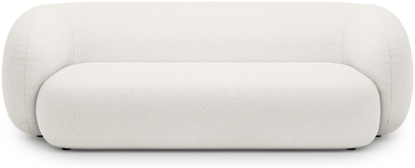 Micadoni Sofa Kate 3-Sitzer Boucle Weiß