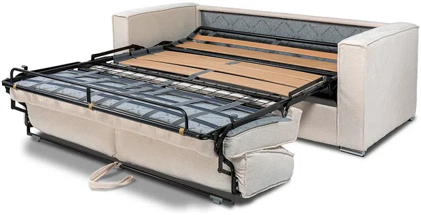 Vente-unique - LORETO Sofa Stoff Schokoladenbraun - B 223 cm95 cm x H 90 cm x L 215 cm Bild 4