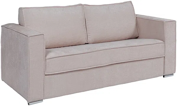 Vente-unique - LORETO Sofa Stoff Schokoladenbraun - B 223 cm95 cm x H 90 cm x L 215 cm Bild 2