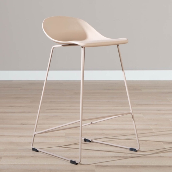 Bronx71 Skandinavischer Barhocker Ellen taupe 66 cm