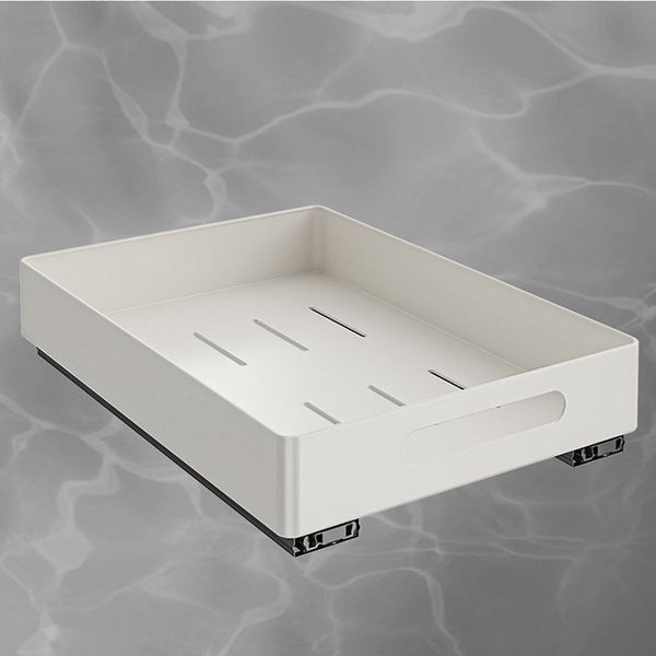 GarveeMore Küchenorganizer-Set Ausziehbare Schublade Küche, Teleskopschublade ABS Schrank Organizer