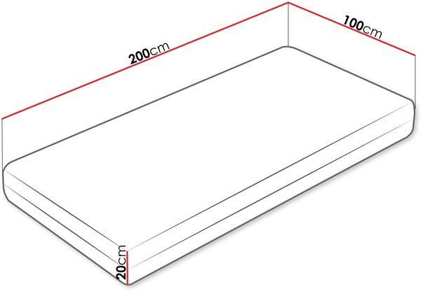 Komfortschaummatratze Josito (Größe: 100 x 200) Bild 2