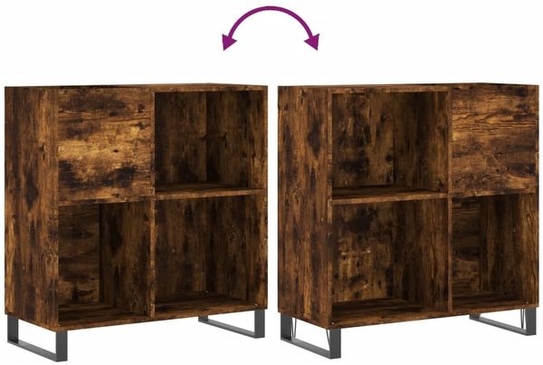 vidaXL Plattenschrank Räuchereiche 84,5x38x89 cm Holzwerkstoff 831777 Bild 7