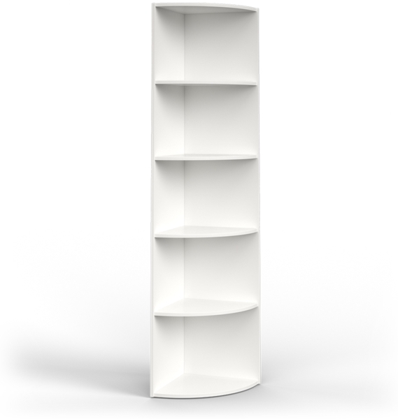 Eckregal Ecki Weiß 40 x 180 cm Vicco