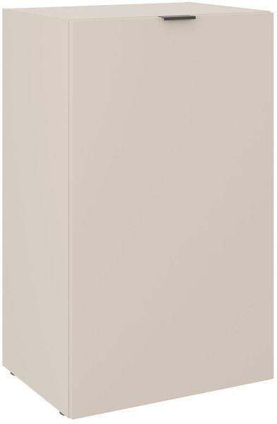 Carryhome 'TINO OFFICE' Kommode 1-türig niedrig, MDF Kaschmir, 52.4 x 87.4 x 37 cm, mit Softclose und höhenverstellbaren Fachböden
