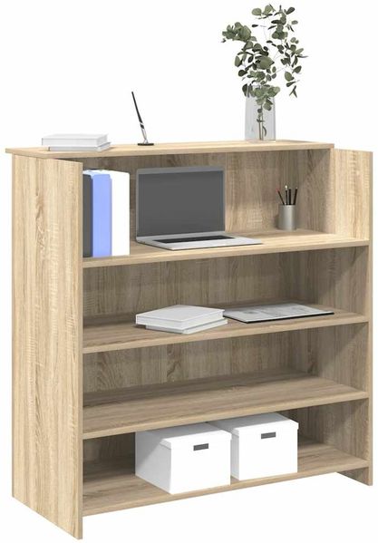 vidaXL Empfangstresen Sonoma-Eiche 100 x 50 x 103,5 cm Holzwerkstoff 3324162