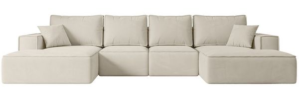 ALTDECOR Wohnlandschaft SIERRA-U-S, Couch mit Schlaffunktion, Wohnzimmer - Wohnlandschaft, Corner Sofa Bett Eckcouch Couch L-Form Schlafcouch Ausziehbar